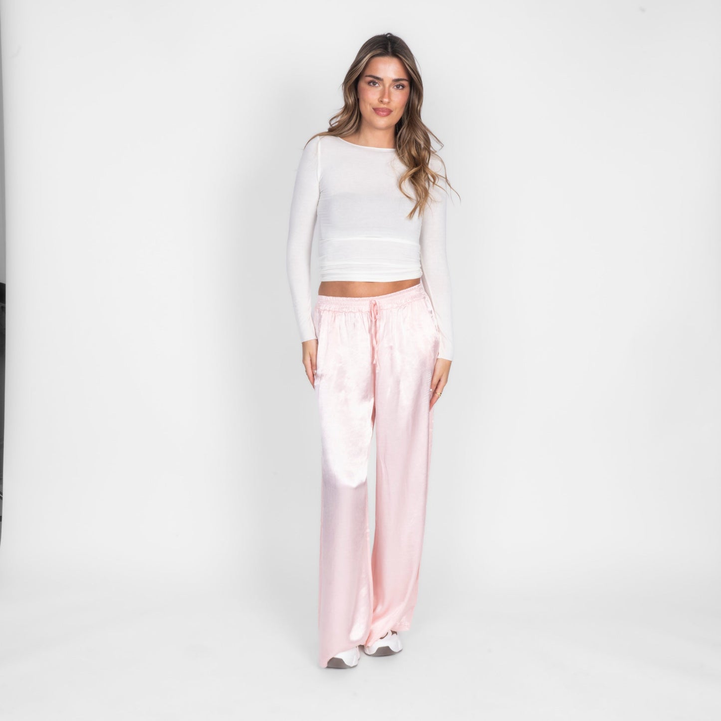 Pantalones de Satén