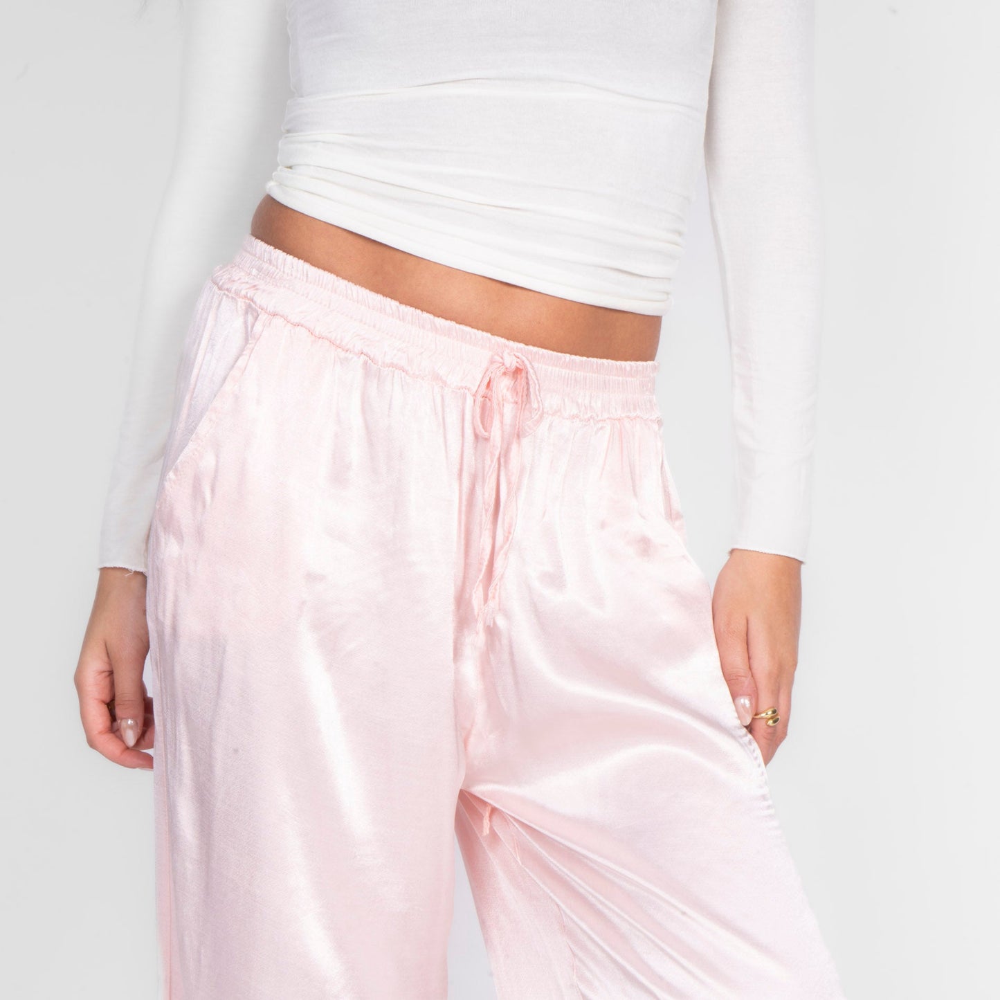 Pantalones de Satén