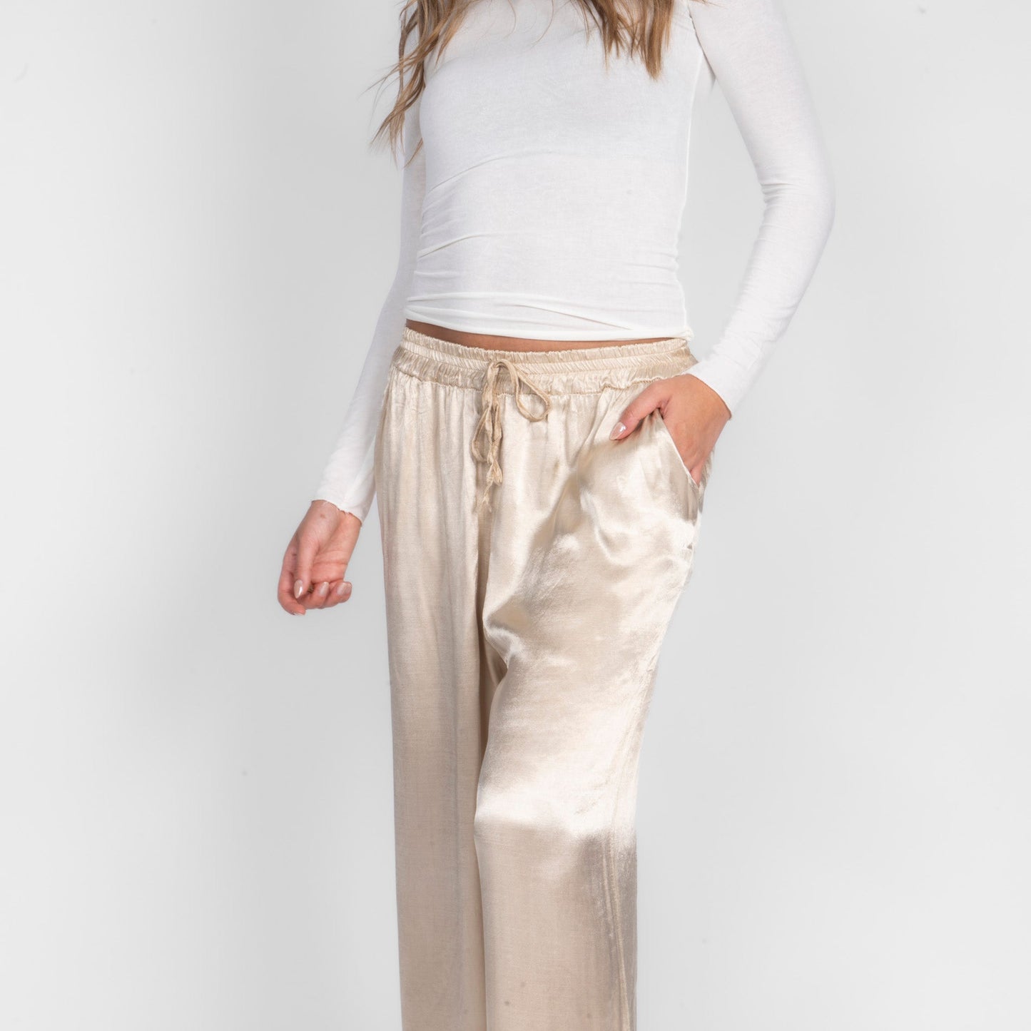 Pantalones de Satén