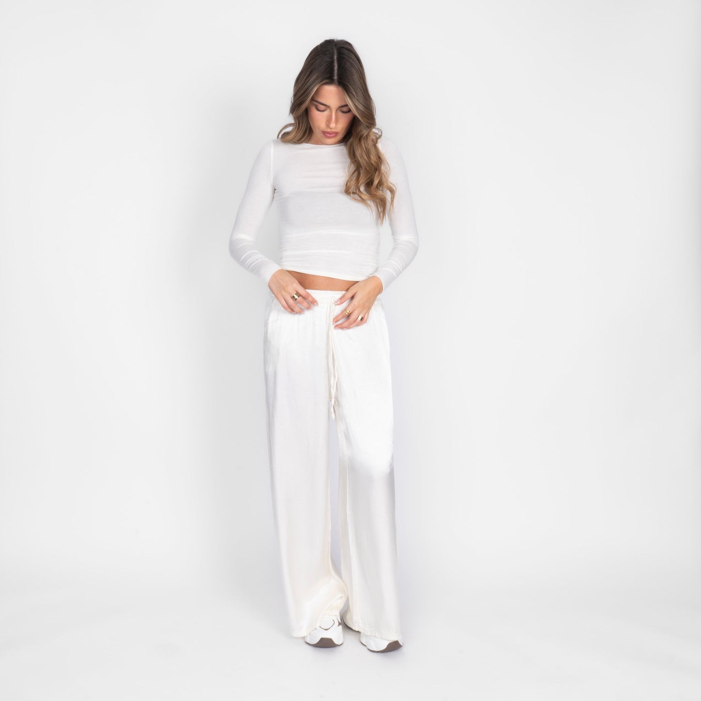 Pantalones de Satén