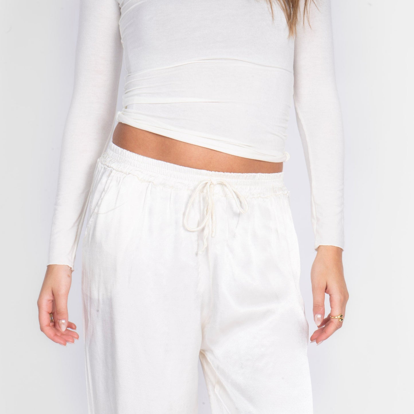 Pantalones de Satén
