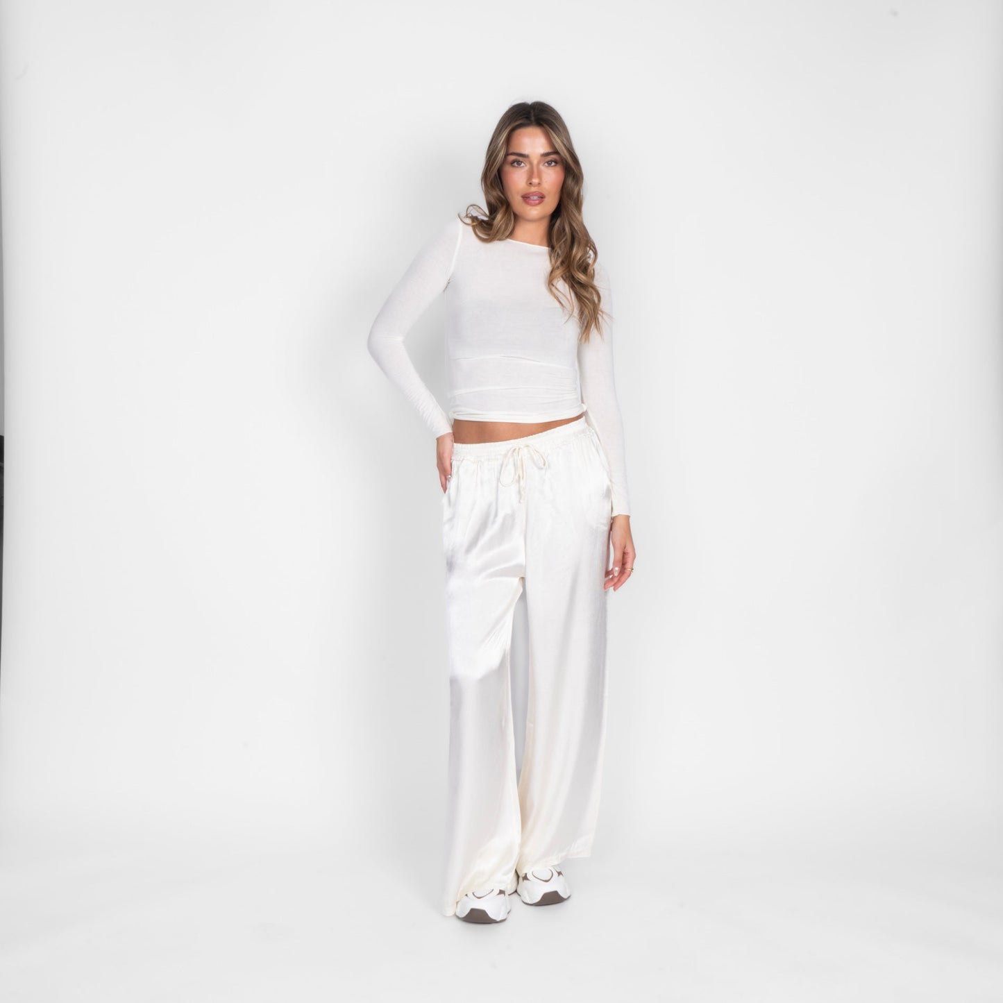 Pantalones de Satén