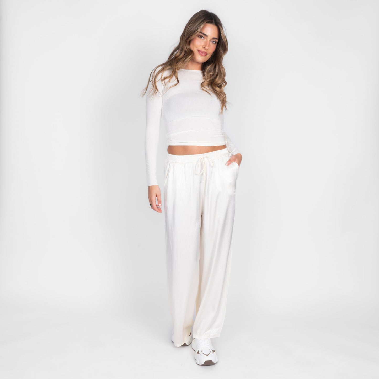 Pantalones de Satén