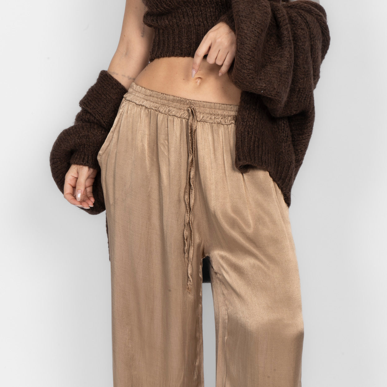 Pantalones de Satén