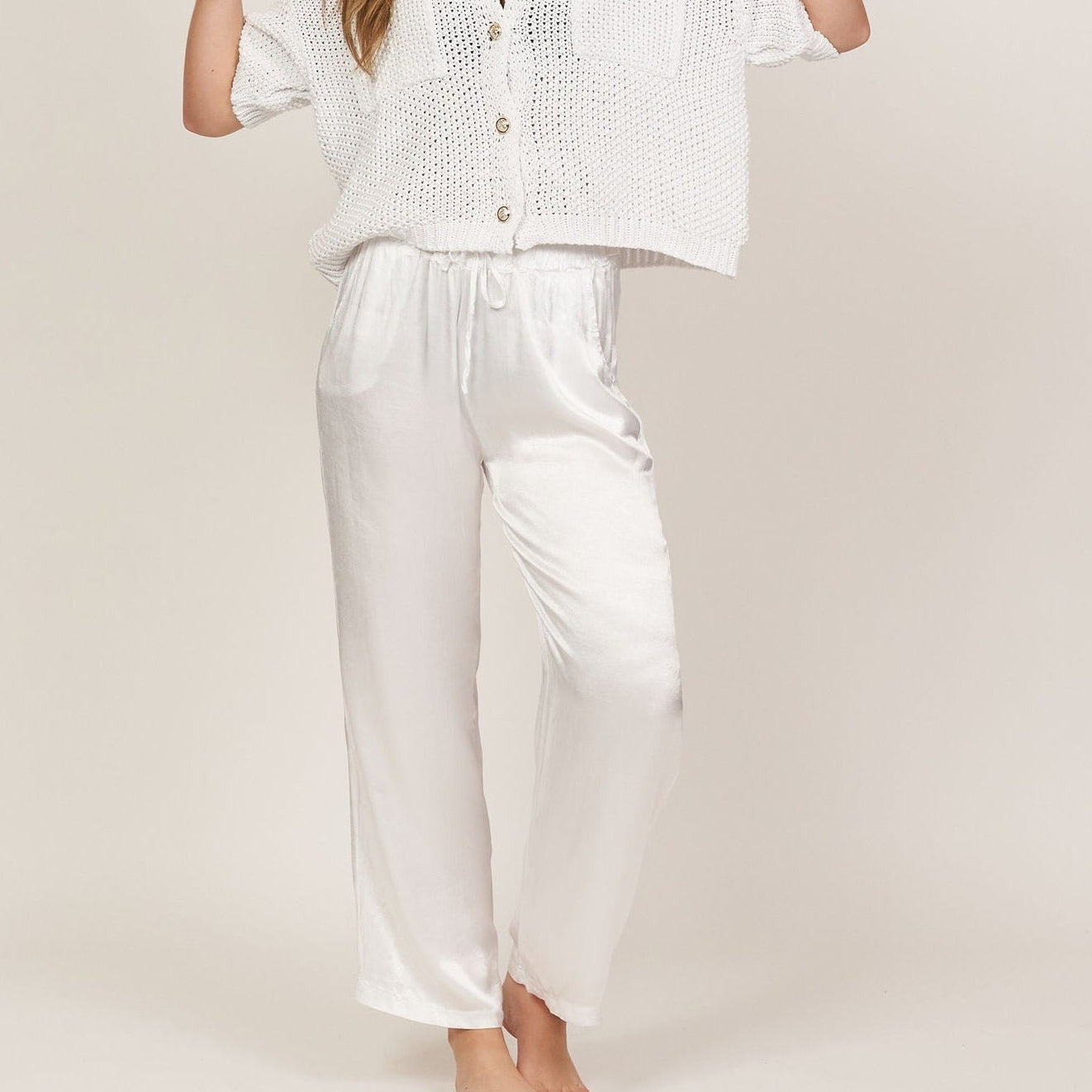 Pantalones de Satén