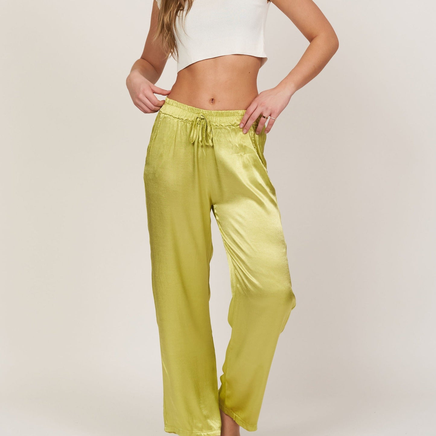 Pantalones de Satén