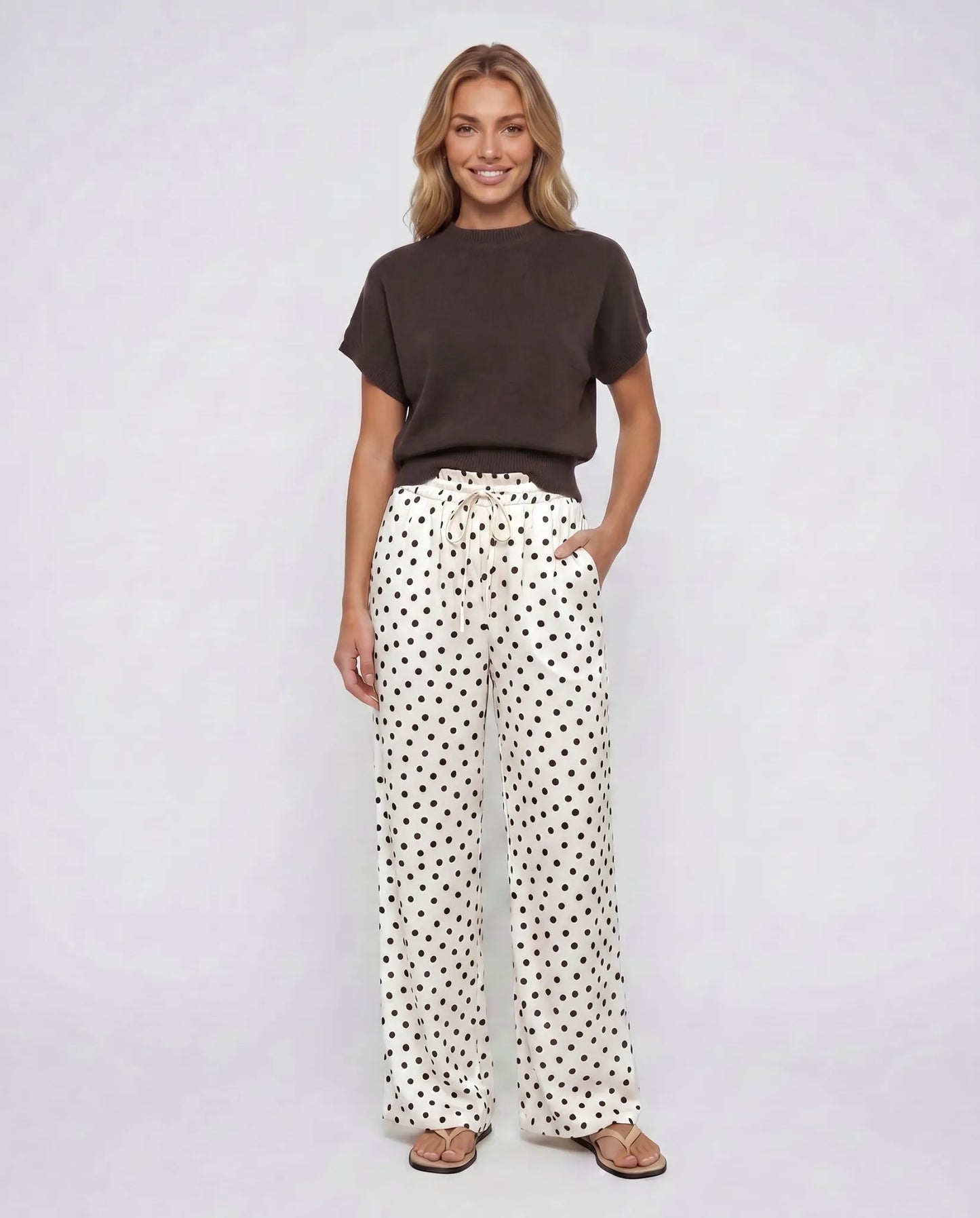 Pantalones de Satén